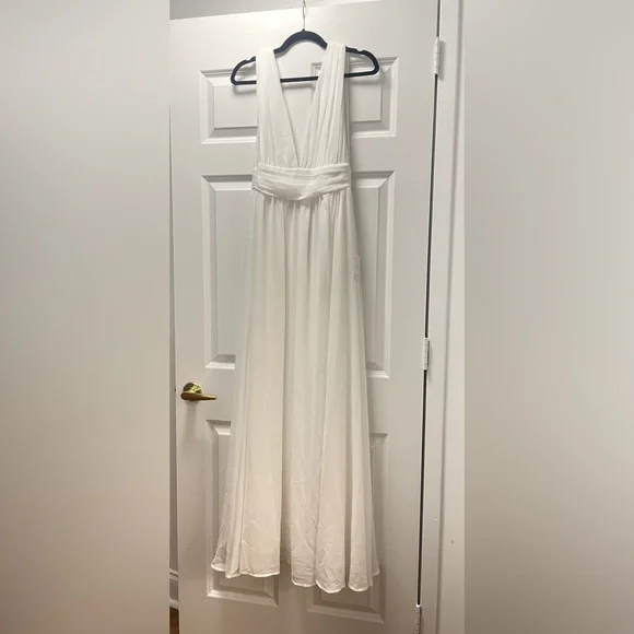 chinese dress ladies Heavenly Aura Maxi Dress White
